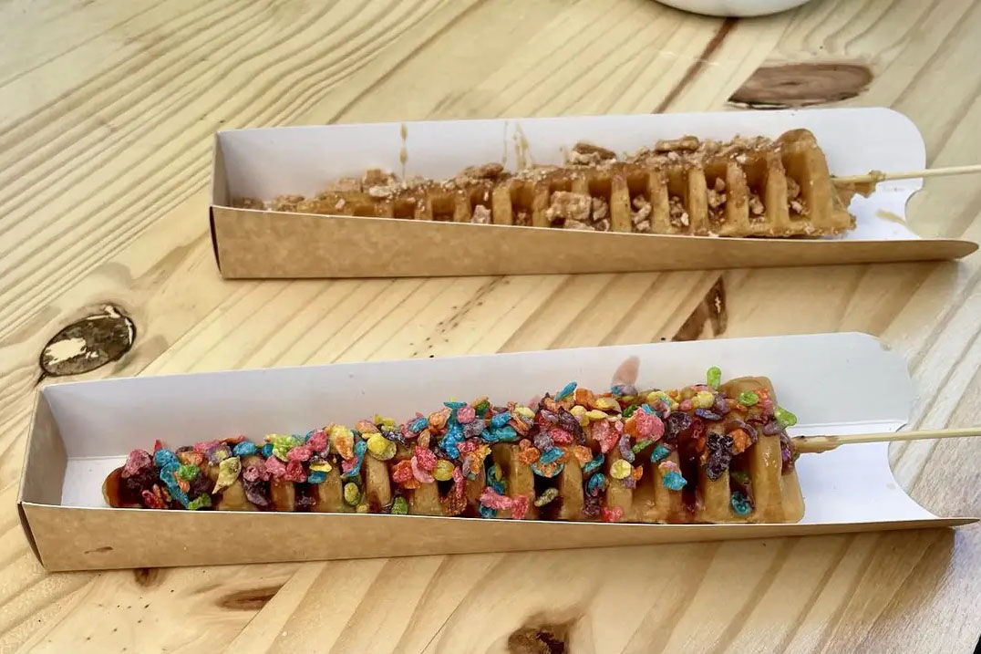 Waffle wands graphic